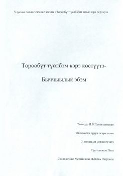 Обложка Төрөөбүт түөлбэм кэрэ көстүүтэ-Быччыылык эбэм